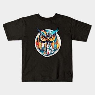 Owl Bird Animal World Wildlife Beauty Discovery Kids T-Shirt